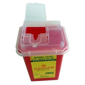 Sharps Container 7.0 Litres, Red - Yellow Color