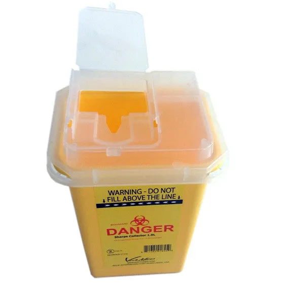 Sharps Container 7.0 Litres, Red - Yellow Color