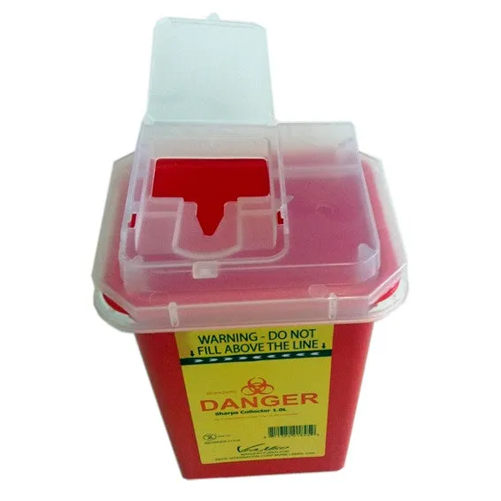 Sharps Container 7.0 Litres, Red - Yellow Color