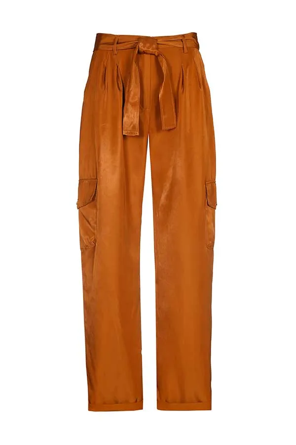 SHINY BAGGY TROUSERS