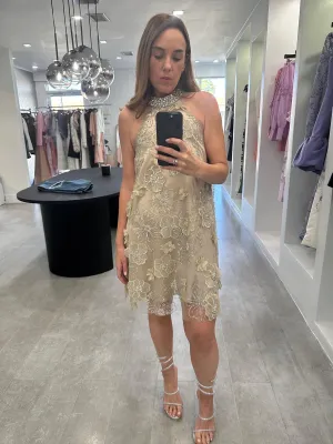SHINY FLOWER DRESS