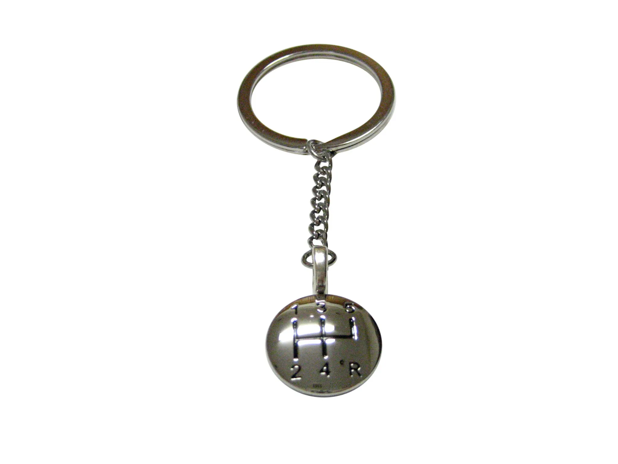 Shiny Gear Shift Pendant Keychain