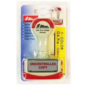 Shiny OA Pre Inked Stamp Uncontrolled Copy NU04