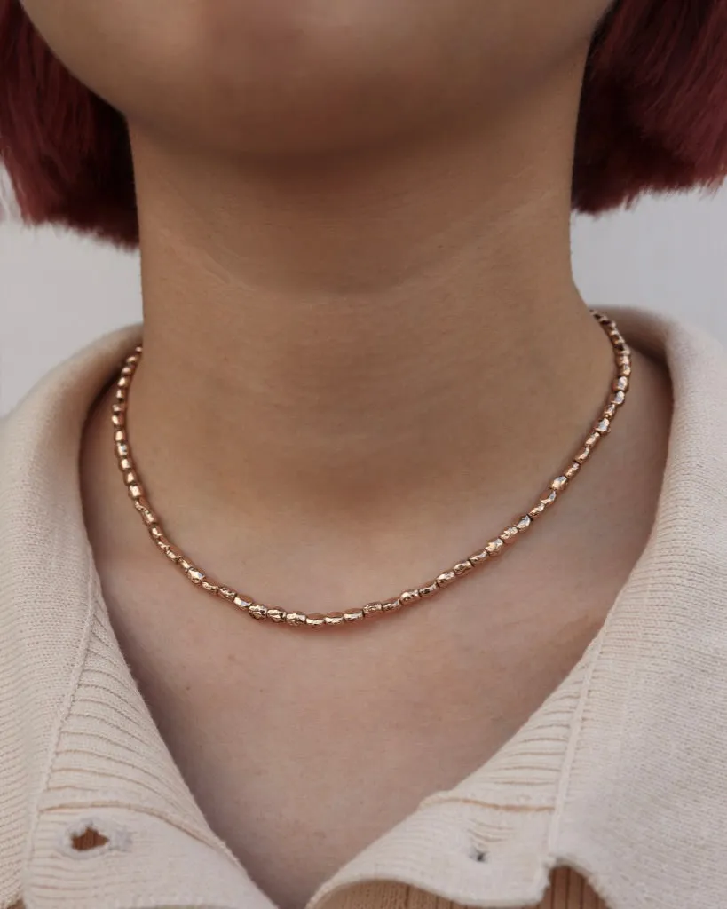 shiny pebbles necklace