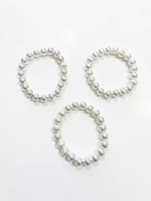 Shiny Textured Stretch Bracelet