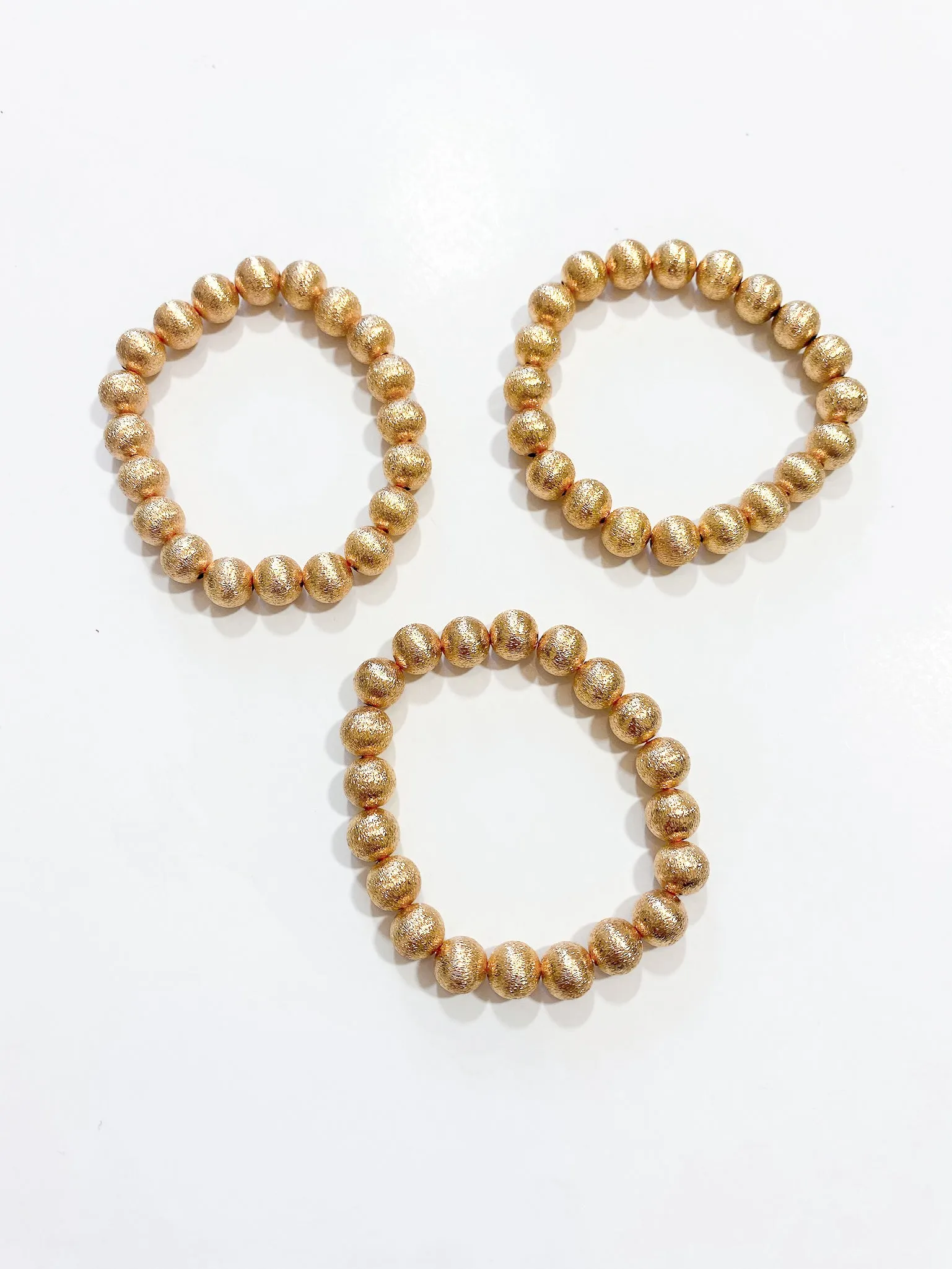 Shiny Textured Stretch Bracelet