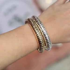 Shiny Thick Bangle Bracelet