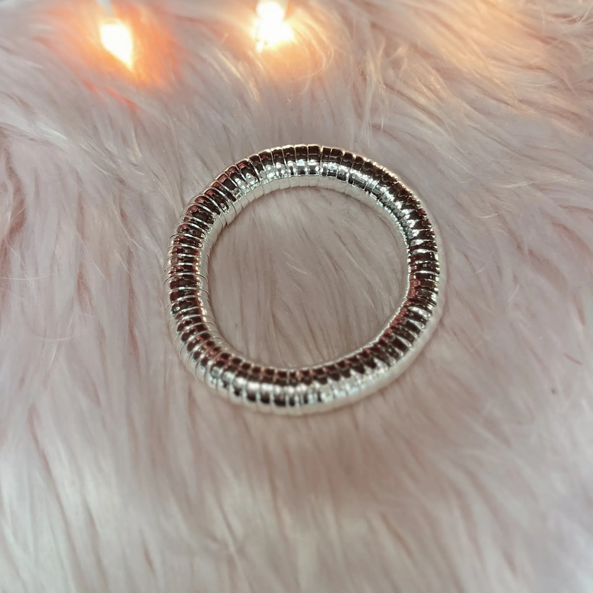 Shiny Thick Bangle Bracelet
