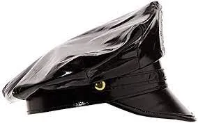 Shiny Vinyl Cop Hat