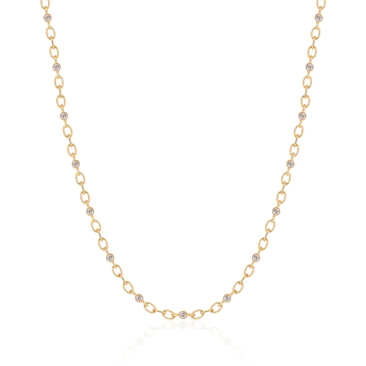 Signature Oval Link Studded Chain
