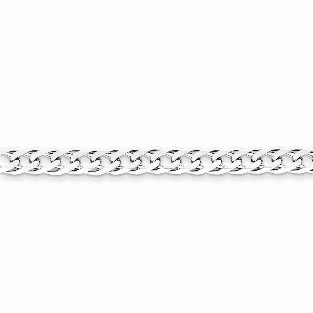 Silver 6.25-mm Double 6 Side Flat Fancy Chain