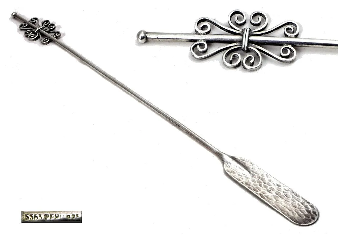 Silver cocktail paddle