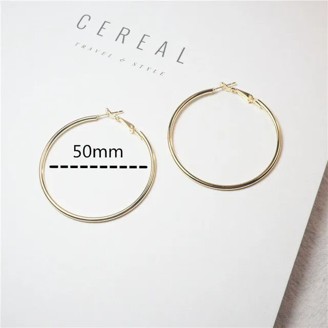 Silver or Gold Hoop Earrings