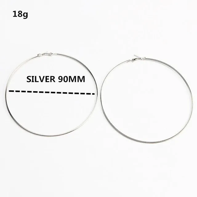 Silver or Gold Hoop Earrings
