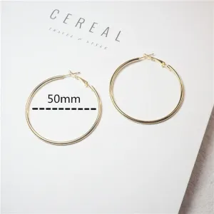 Silver or Gold Hoop Earrings
