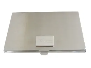 Silver Toned Etched Chinook Helicopter Business Card Holder
