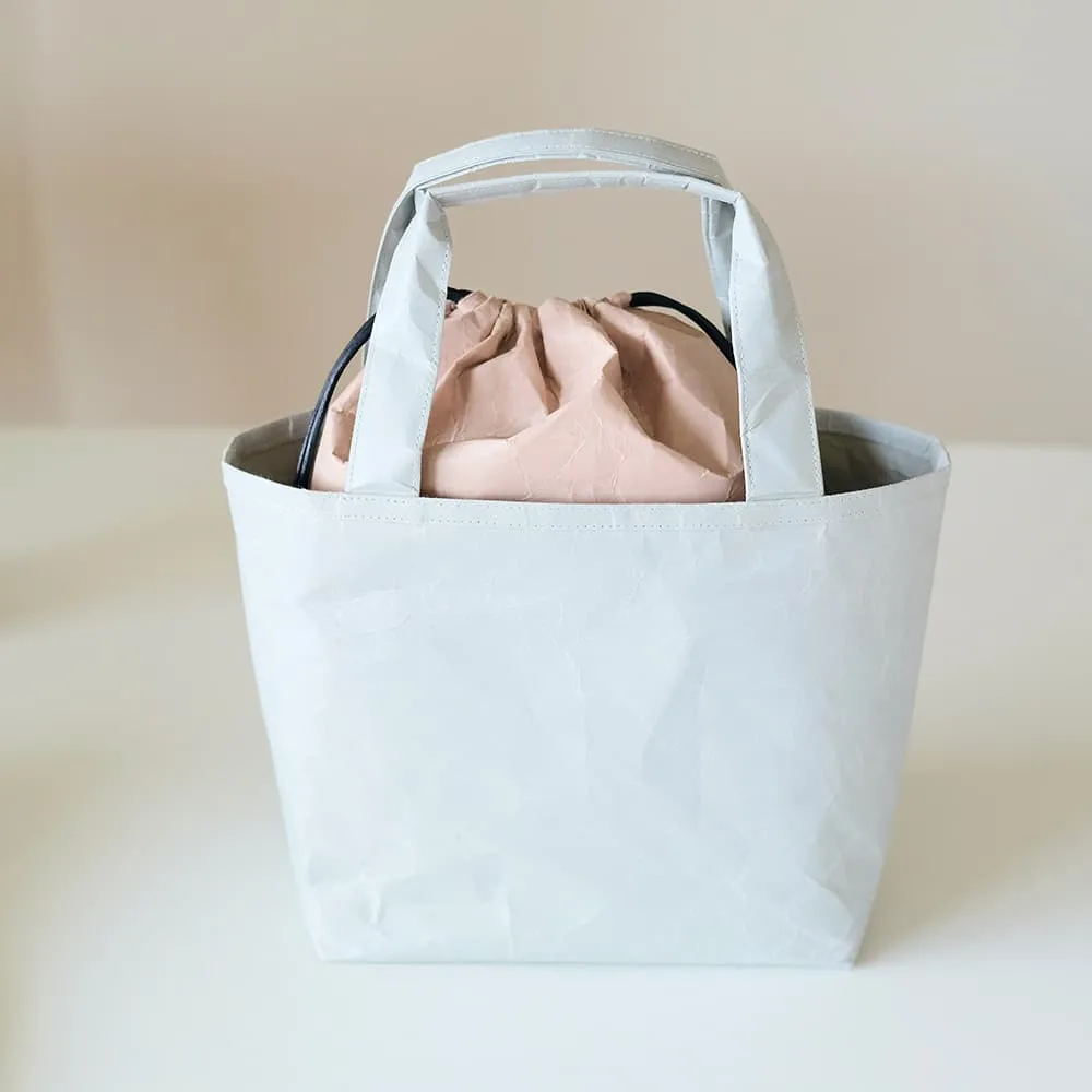 SIWA Medium Drawstring Paper Purse - Blush