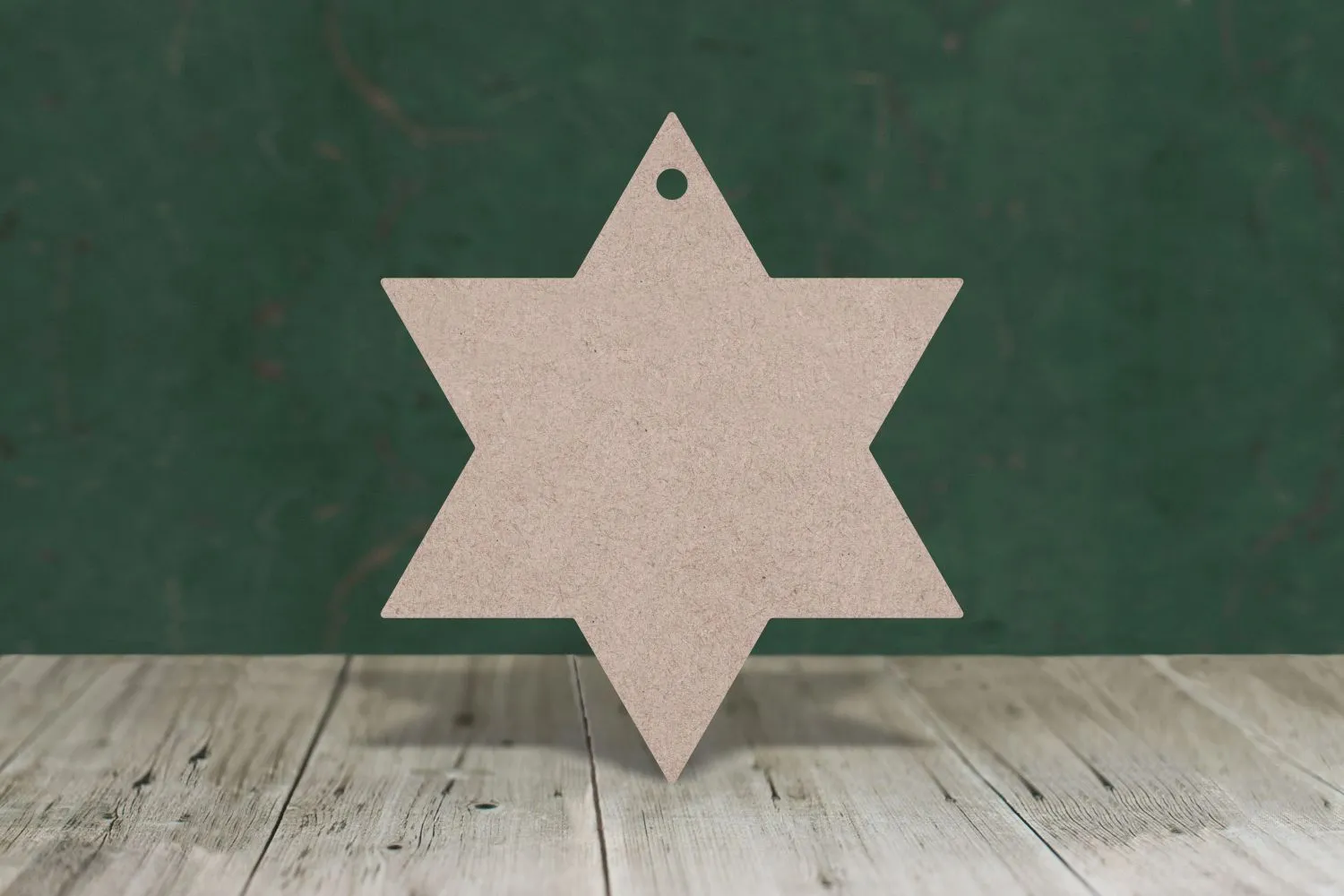 Six point star - wooden craft shape - 3mm MDF