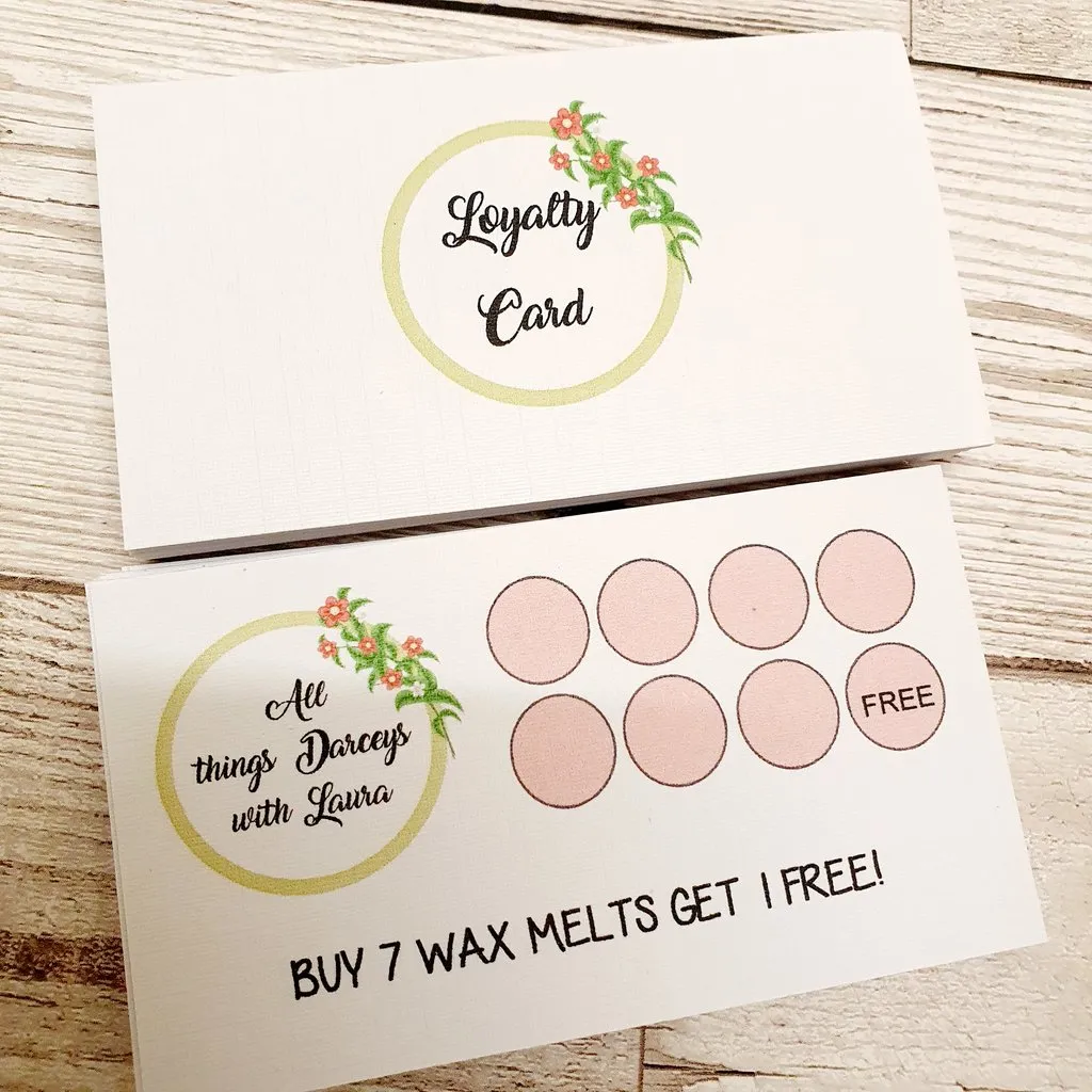 Small Cards - Loyalty Cards - 8.5cm x 5.5cm