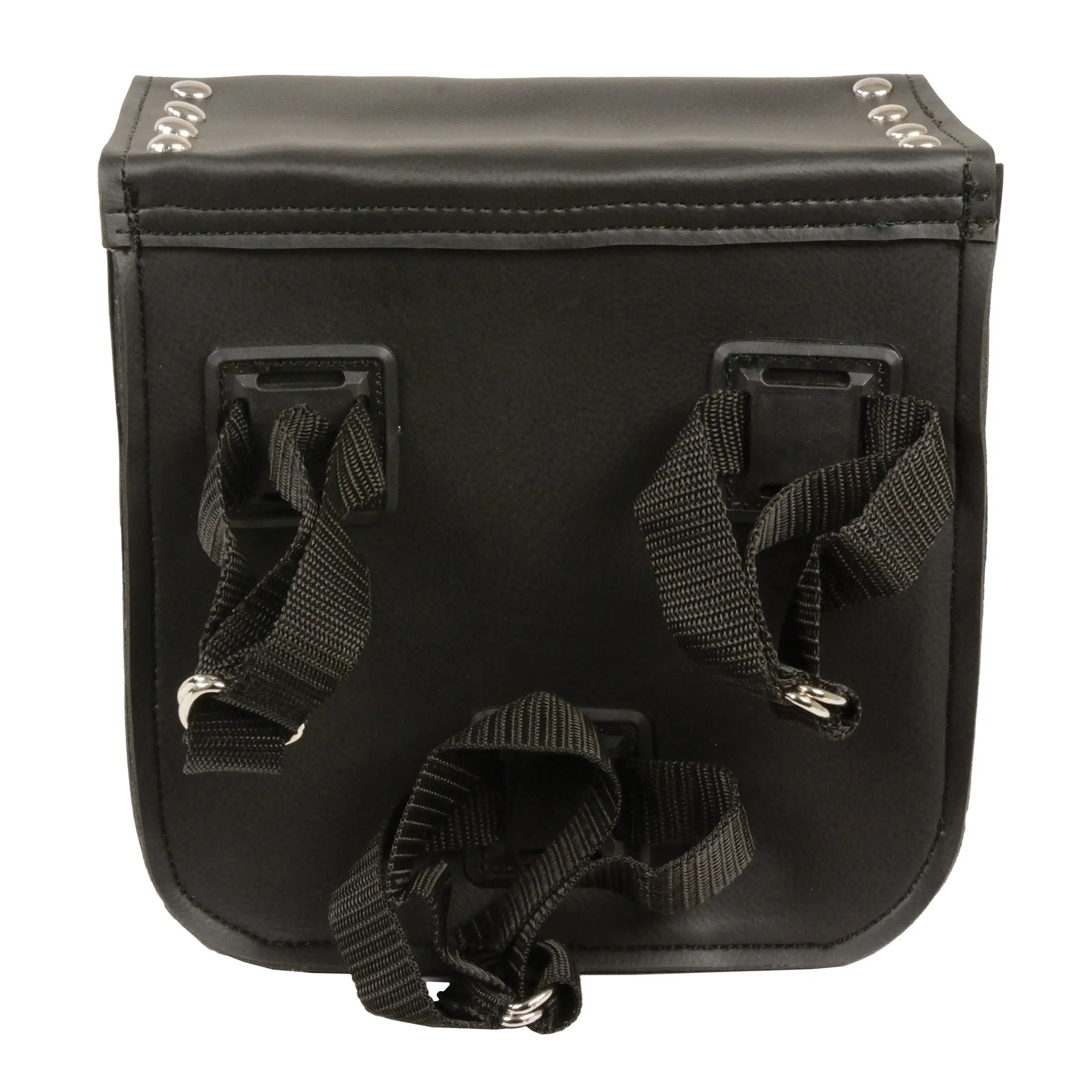 Small PVC Studded Sissy Bar Bag(9X9X4.5)