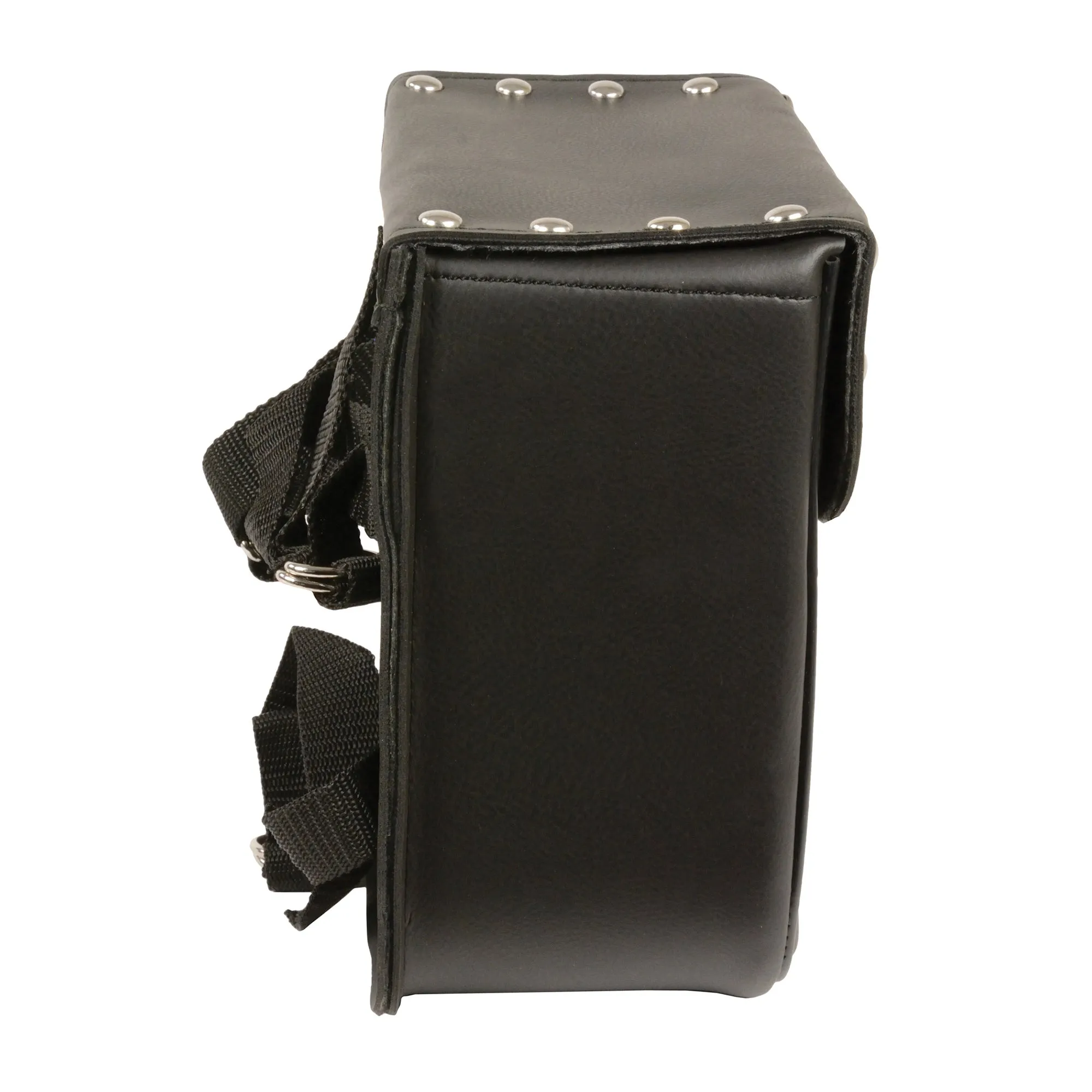 Small PVC Studded Sissy Bar Bag(9X9X4.5)