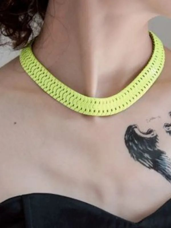 snake bone shaped necklace