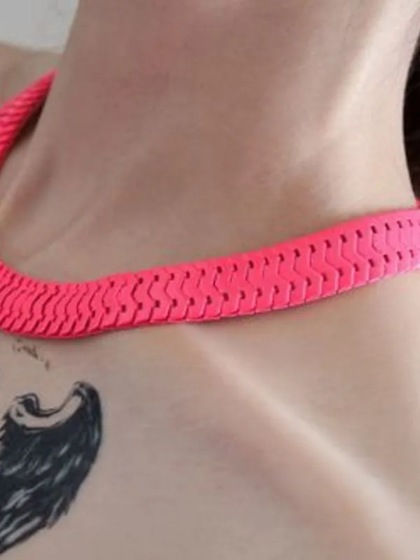 snake bone shaped necklace