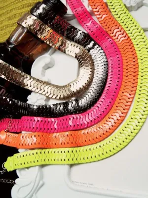 snake bone shaped necklace