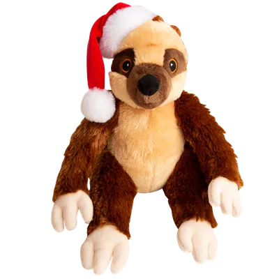 Snugarooz Sasha Claus the Sloth Holiday Dog Toy (11")