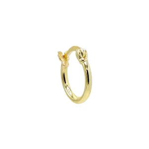 Solid Thin Mini Hoop Earring