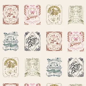 Songbook A New Page Mini Religious Hymns in Unbleached by Fancy That Design House Co