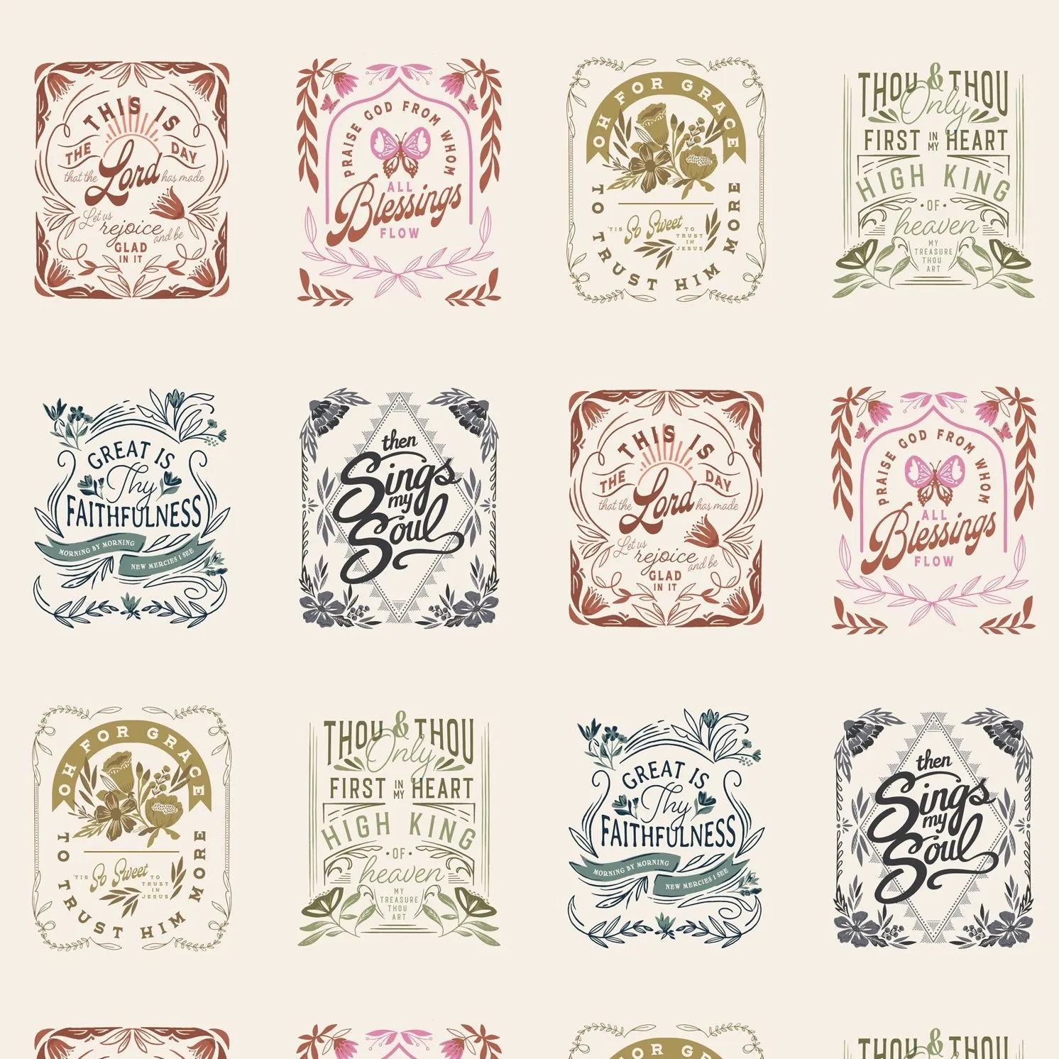 Songbook A New Page Mini Religious Hymns in Unbleached by Fancy That Design House Co