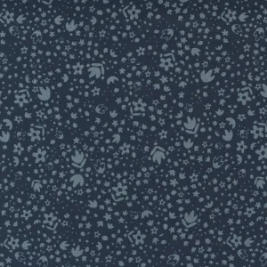 Songbook Folk Floral in Midnight by Fancy That Design House Co