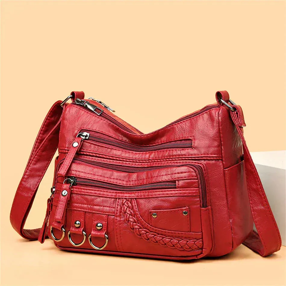 Sophia™ Retro Elegance | Cozy Zipper Pouch