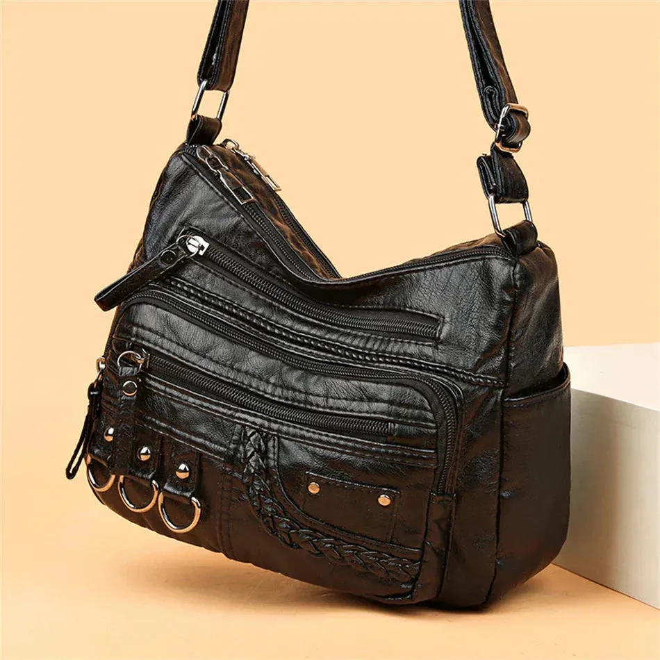 Sophia™ Retro Elegance | Cozy Zipper Pouch