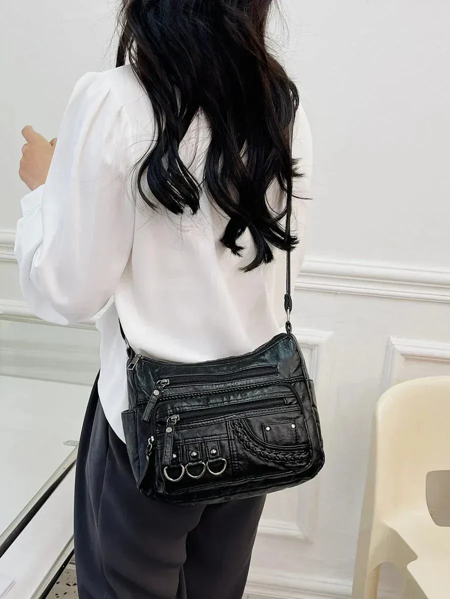 Sophia™ Retro Elegance | Cozy Zipper Pouch