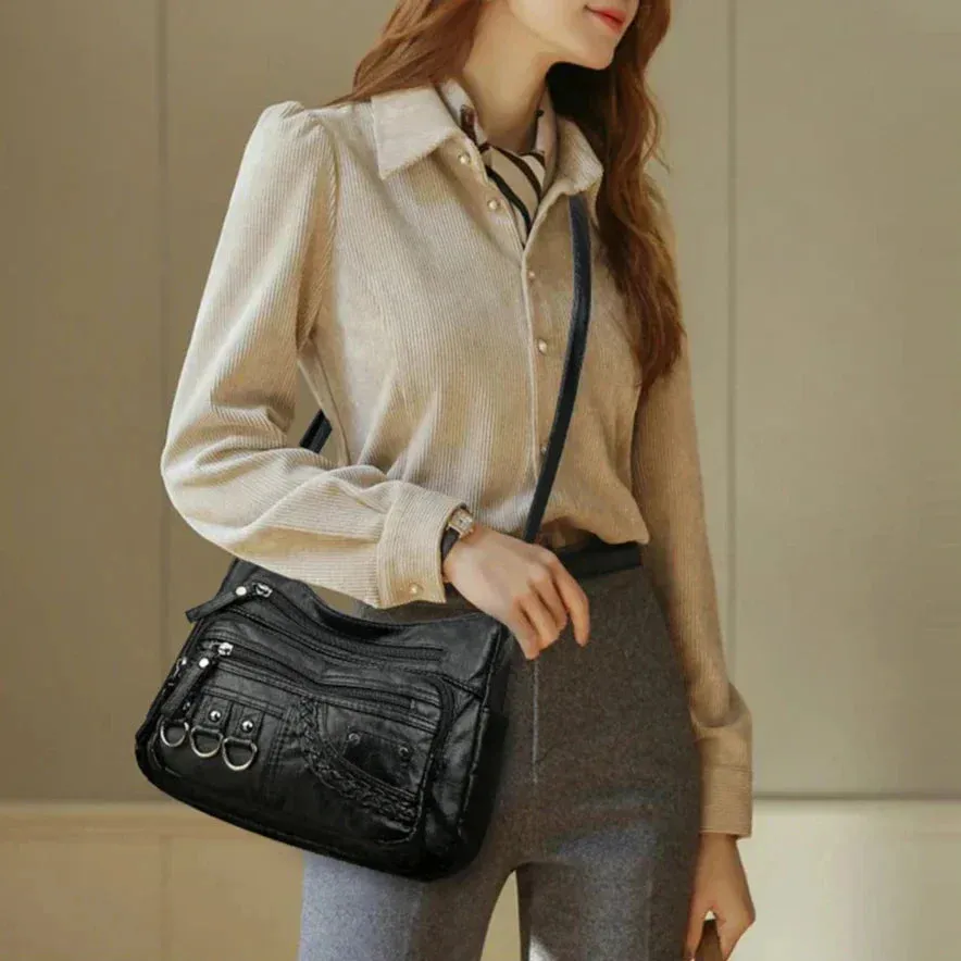 Sophia™ Retro Elegance | Cozy Zipper Pouch