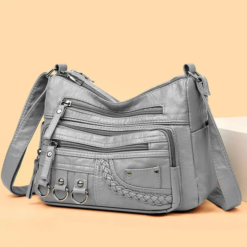 Sophia™ Retro Elegance | Cozy Zipper Pouch
