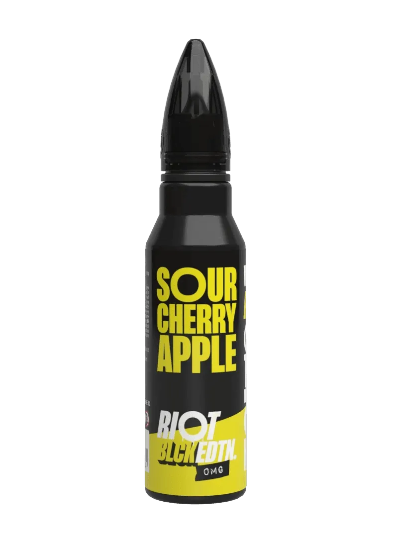 SOUR CHERRY APPLE - BLCK EDTN 50ML SHORT FILL E-LIQUID BY RIOT SQUAD
