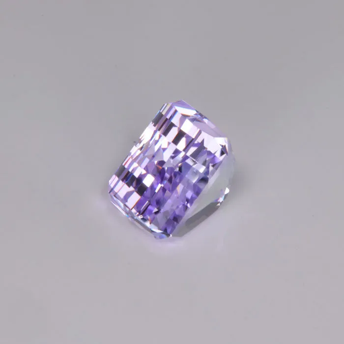 Split Facet Opposed Bar Cut Tanzanite *RARE AND UNUSUAL COLOR* 5.92 Carats