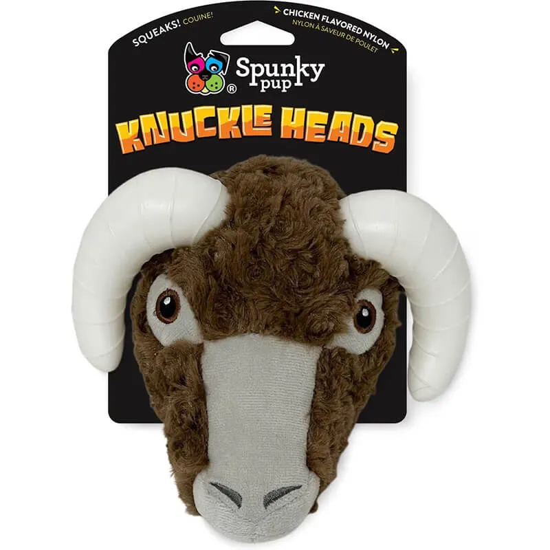 Spunky Pup Knuckleheads Plush Chew Toy Ram