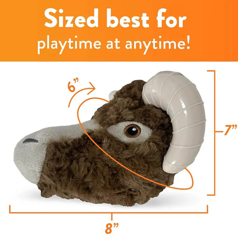 Spunky Pup Knuckleheads Plush Chew Toy Ram