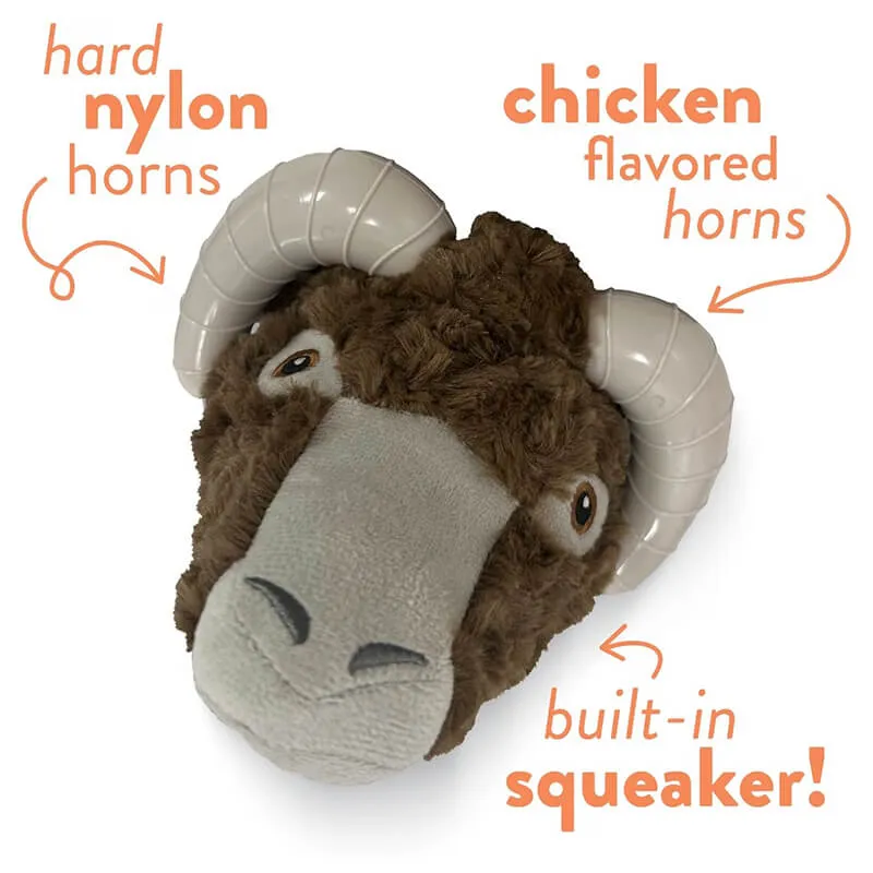 Spunky Pup Knuckleheads Plush Chew Toy Ram