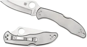 Spyderco Delica 4, Stainless Plain Edge C11P