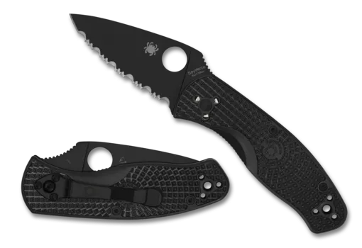 Spyderco Persistence, Lightweight Black Serrated  C136SBBK