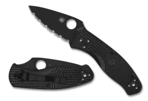 Spyderco Persistence, Lightweight Black Serrated  C136SBBK
