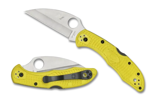 Spyderco Salt 2, Yellow Wharncliffe Plainedge C88PWCYL2