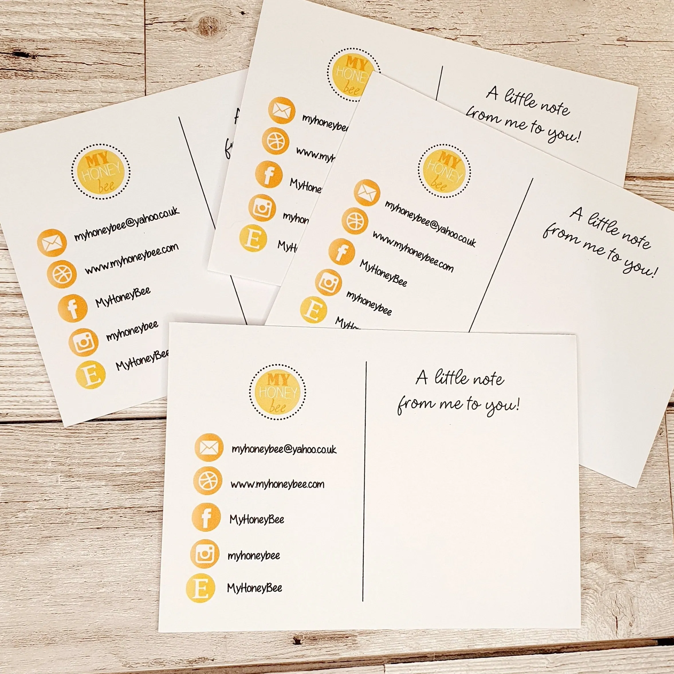 SS - A6 PERSONAL THANK YOU NOTE POSTCARDS 14.7cm x 10.5cm