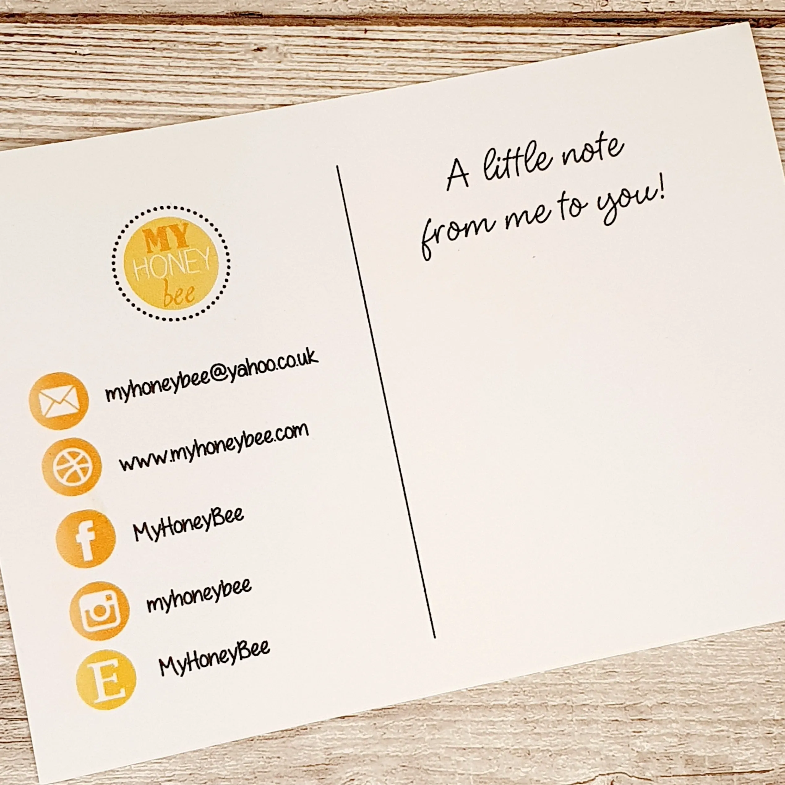 SS - A6 PERSONAL THANK YOU NOTE POSTCARDS 14.7cm x 10.5cm