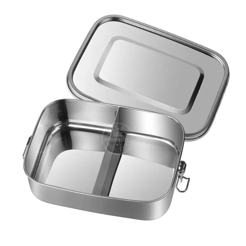 Stainless steel lunch box two/three compartments 1L-1.4L